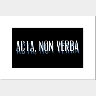 Acta, Non Verba New Design Posters and Art